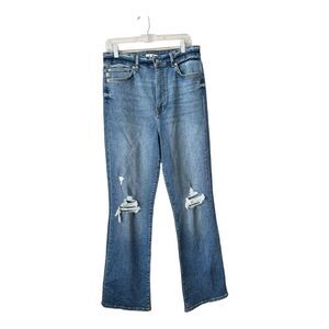 Lovers and Friends Jeans Womens Size 31 Greyson High Rise Slim Boot Distressed